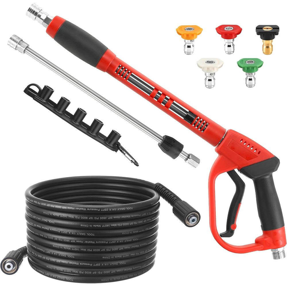 Power Washer Gun Replacement - Kit de pistolet et de tuyau