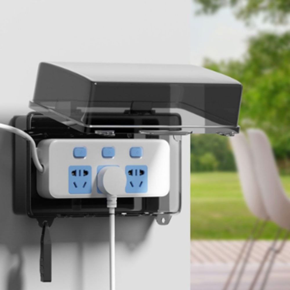 Outdoor Power Outlet Weatherproof - Boîte de rangement extérieure en plastique