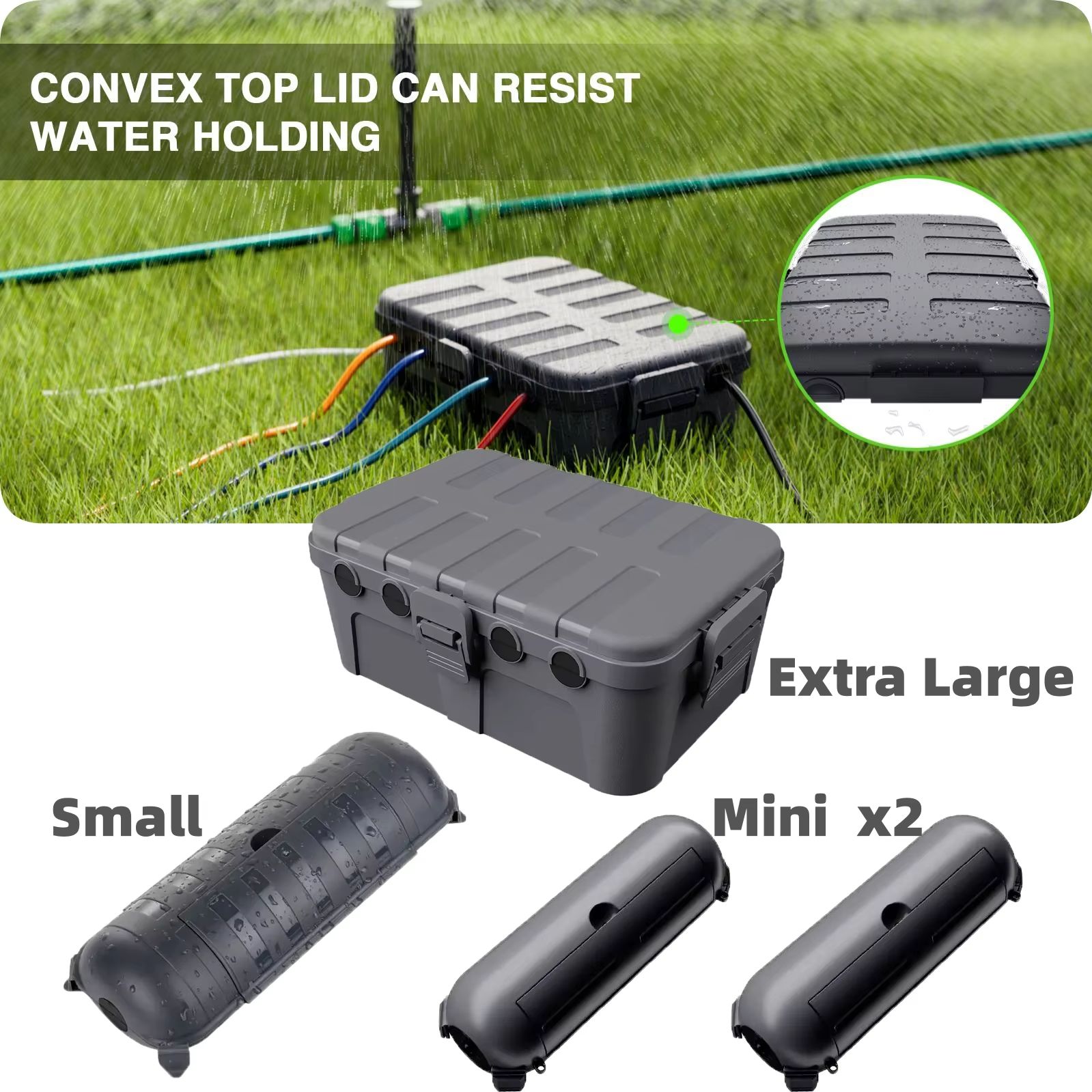 Outdoor Power Wire - Grandes boîtes électriques extérieures résistantes aux