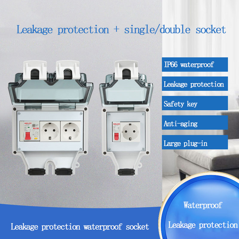 Outdoor Power Outlet Weatherproof - Prise extérieure étanche type 86, boîte