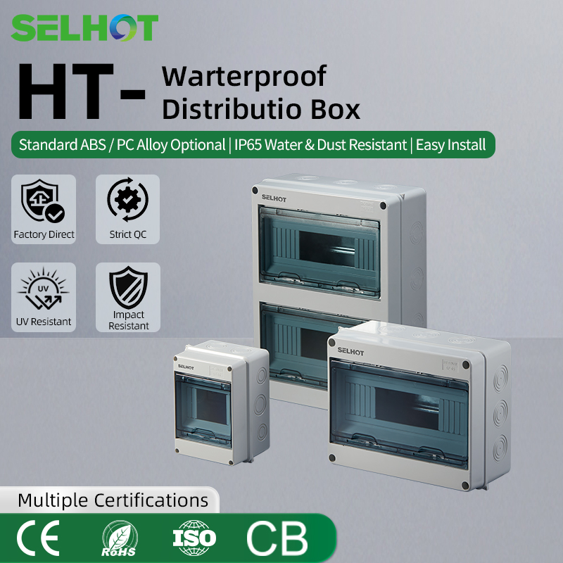 Outdoor Power Distribution Box - Boîtier de disjoncteur extérieur étanche en