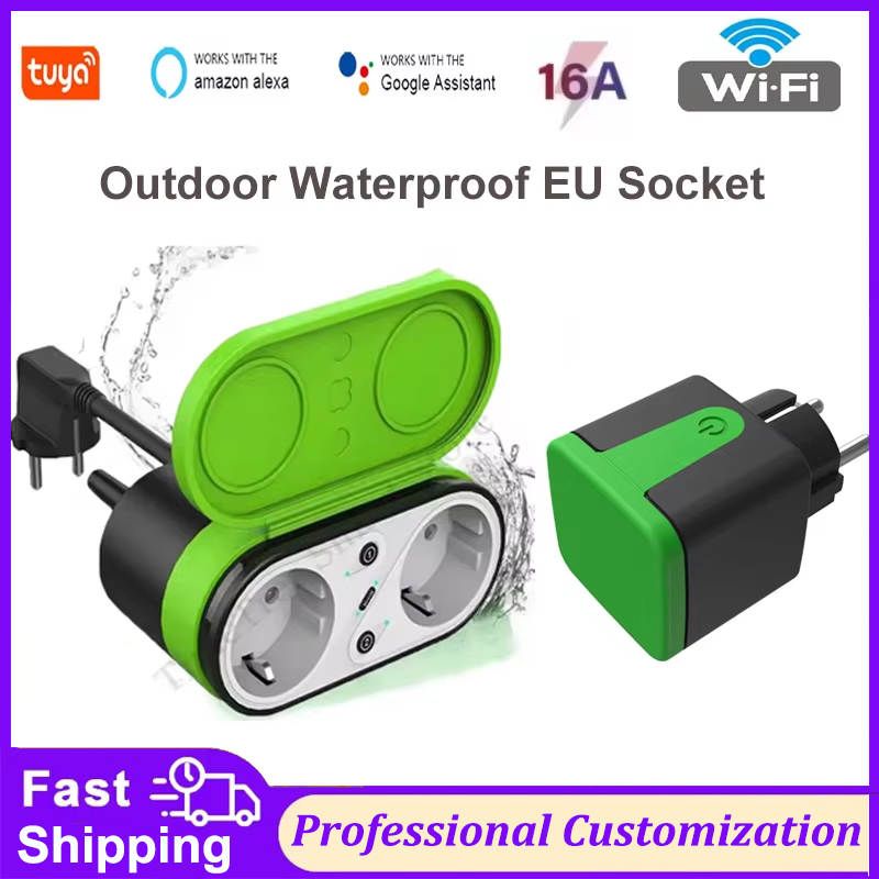 Outdoor Power Port - Prise intelligente extérieure Wi-Fi Tuya EU
