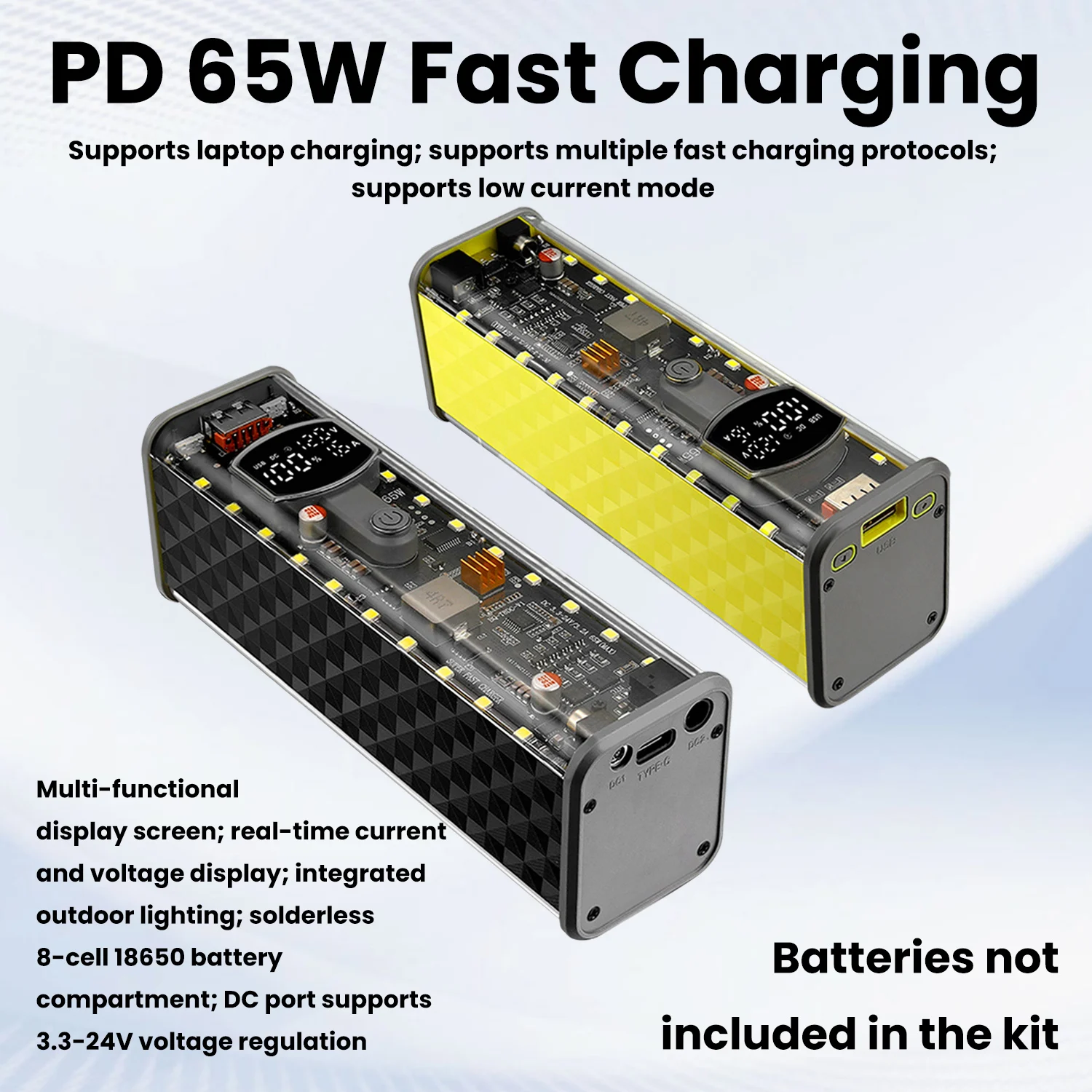 Outdoor Power Board Box - Boîtier de batterie externe PD65W à