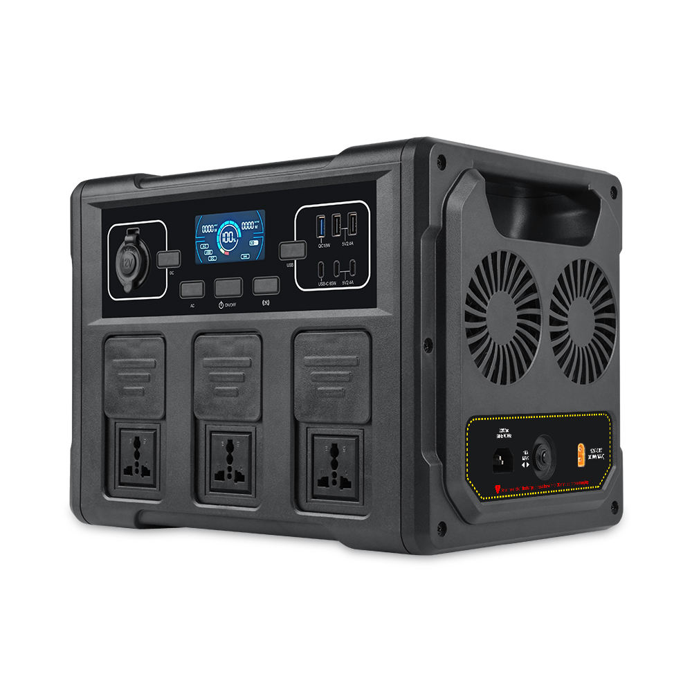 Outdoor Power For Camping - Générateur solaire portable 1200W, batterie LiFePO4,