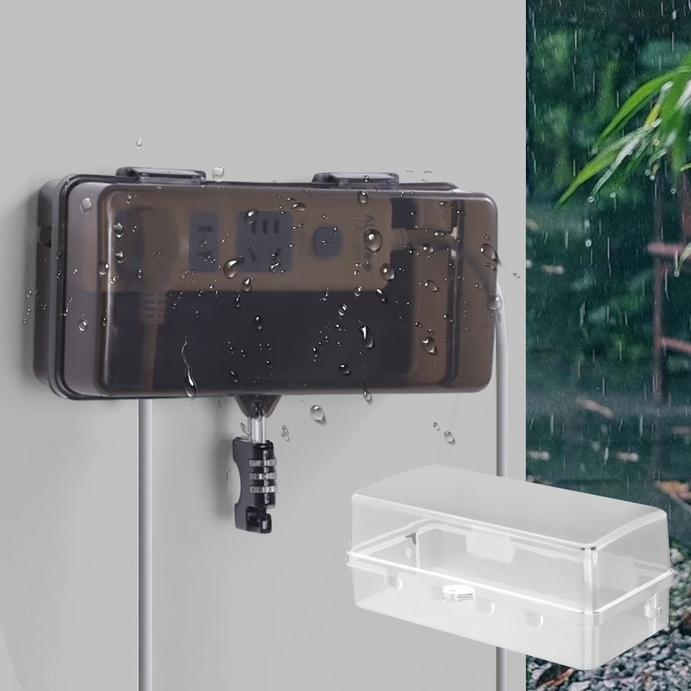 Outdoor Power Outlet Weatherproof - Boîtier de protection en plastique durable