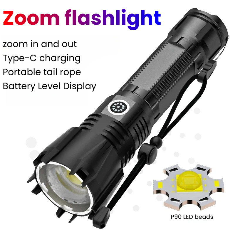 Outdoor Power For Camping - Lampe de poche LED P90 haute