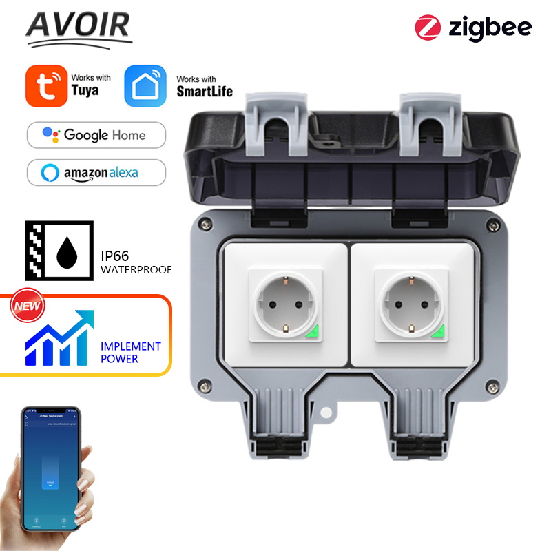 Outdoor Power Solutions - Avoir Tuya Zigbee prises électriques IP66