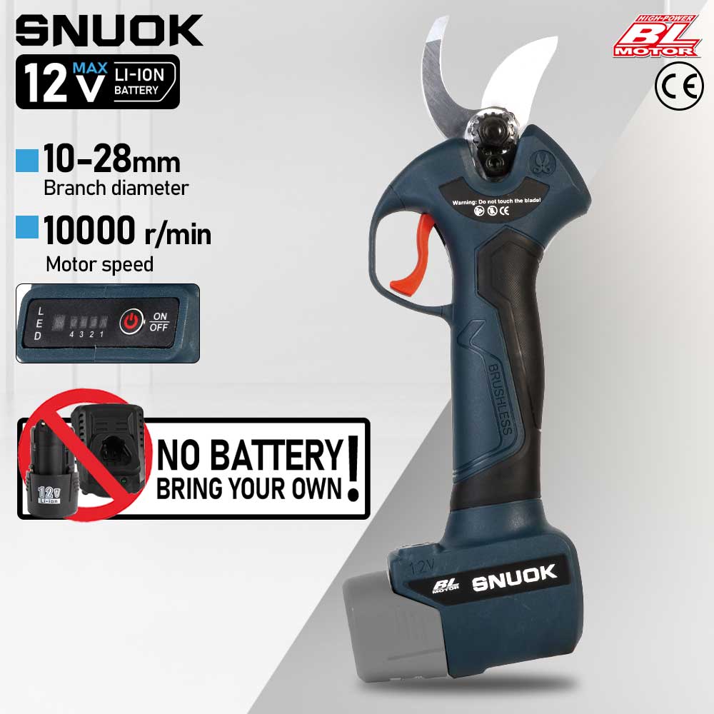 Outdoor Power Solutions - SNUOK Cisailles électriques sans balais 12V