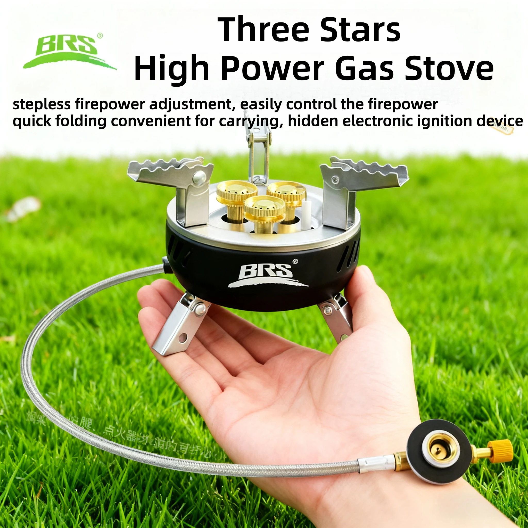 Outdoor Power 'Hose' - Réchaud à gaz de camping BRS