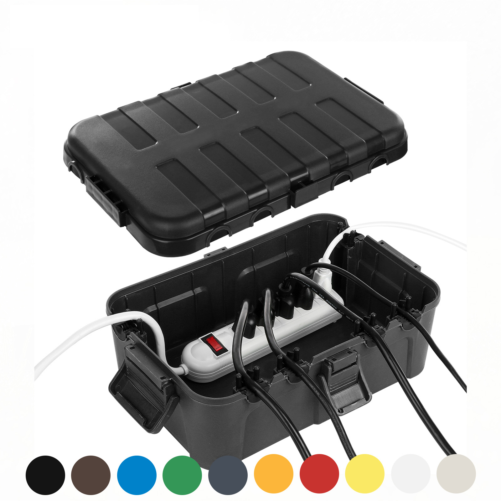 Outdoor Power Port - Boîte électrique extérieure Extra Large, couvercle
