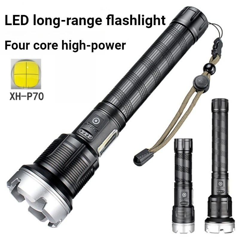 Outdoor Power For Camping - Lampe torche LED haute puissance, télescopique,