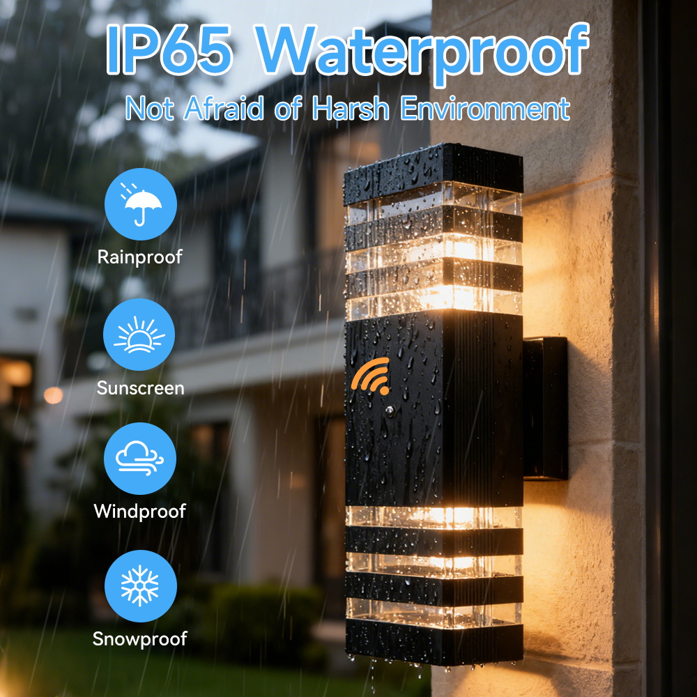 Lampe murale extérieure à capt - Outdoor Power Outlet Weatherproof avis et prix