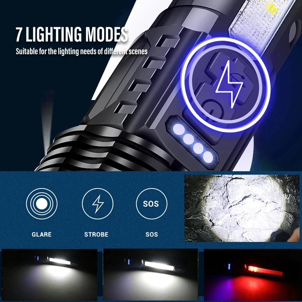 Lampe de poche LED puissante,  - Outdoor Power For Camping avis et prix