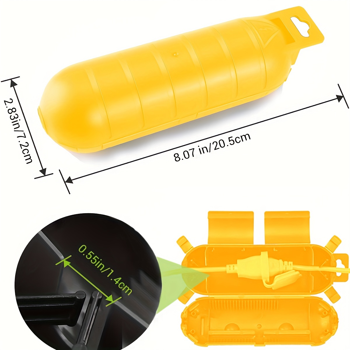 Cache-cordon de rallonge jaune - Outdoor Power Distribution Box avis et prix