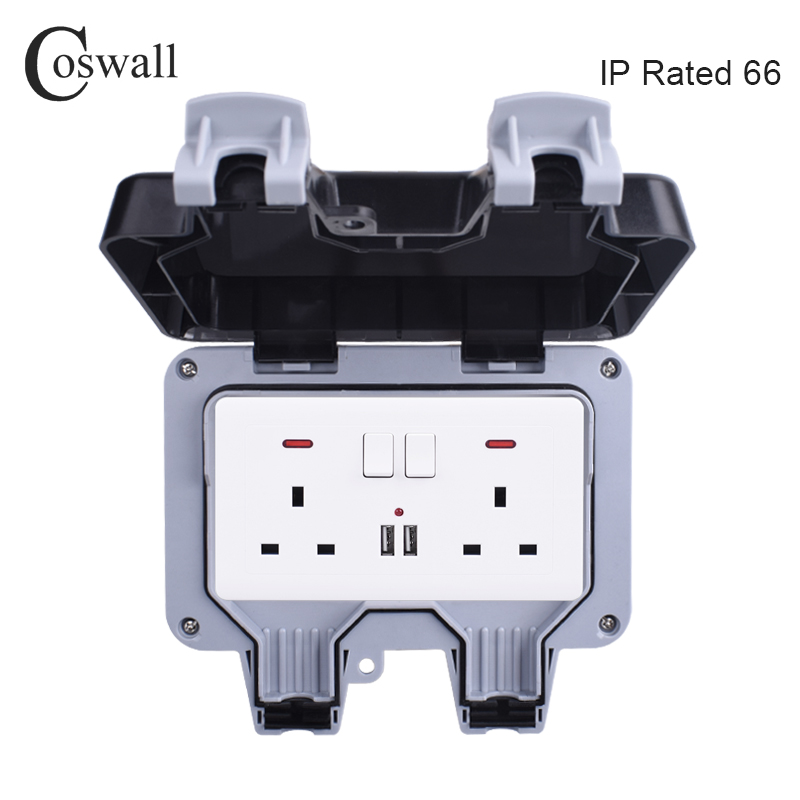 Coswall IP66 résistant aux int - Outdoor Power Outlet Weatherproof avis et prix
