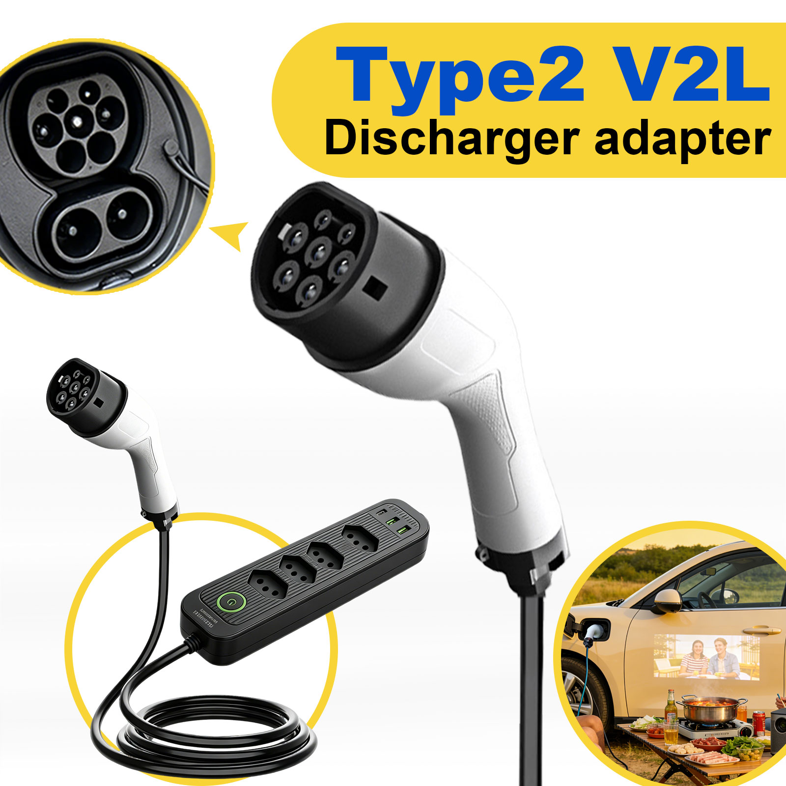 Adaptateur de décharge Type 2  - Outdoor Power Solutions avis et prix
