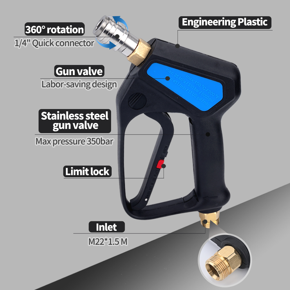 Pistolet de lavage court haute - Power Washer Gun Replacement avis et prix