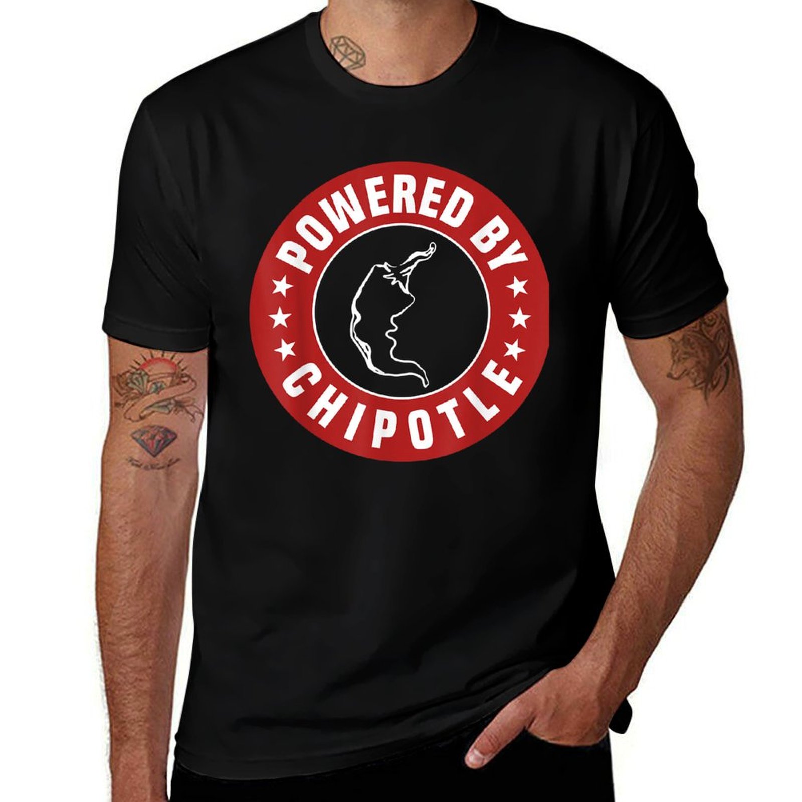 T-shirt Funny Powered By Desig - Outdoor Power Not Working avis et prix