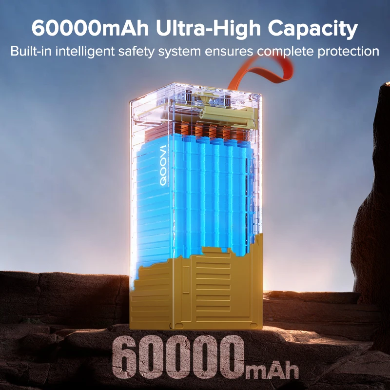 QOOVI 60000mAh batterie extern - Outdoor Power Adapter Usb C avis et prix