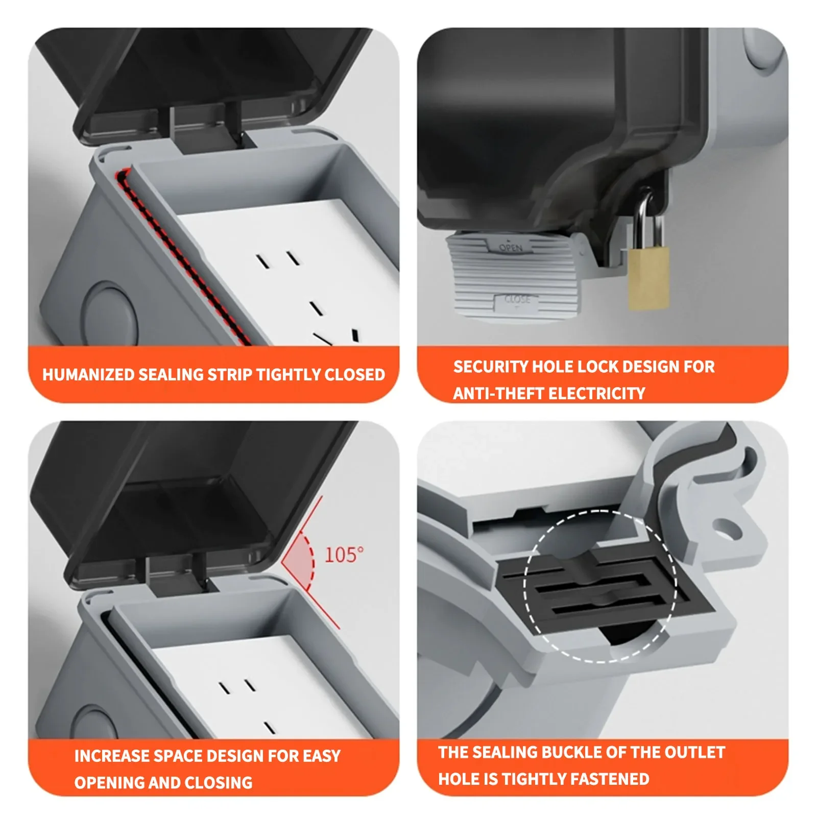 Panneau de charge mural étanch - Outdoor Power Outlet Weatherproof avis et prix